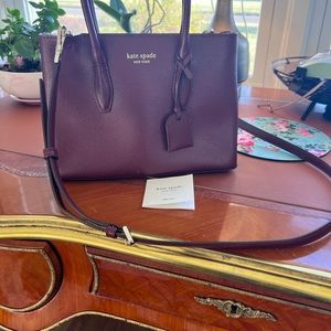 Kate spade saffiano leather top handle cross body